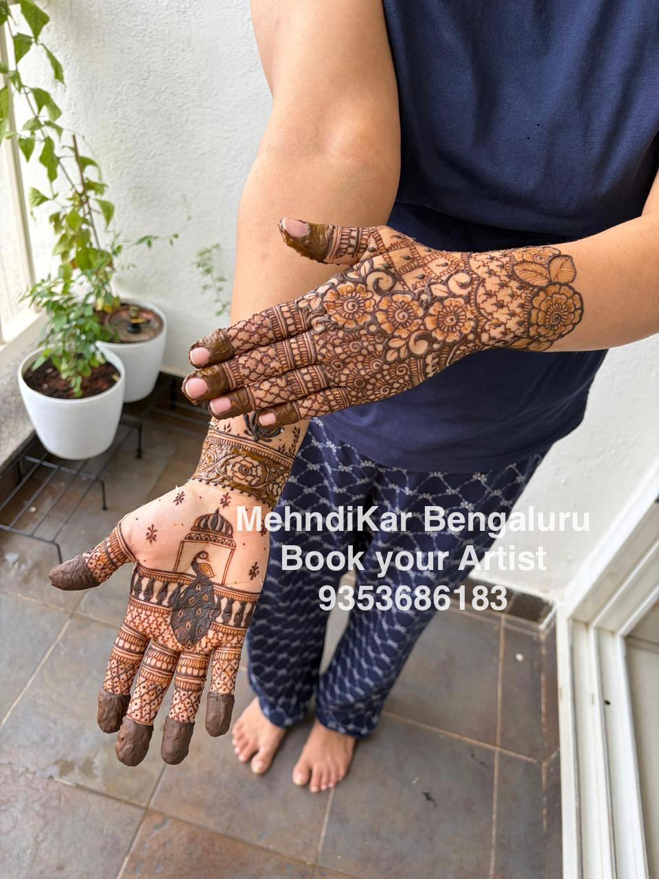 Mehndi design and henna artwork by MehndiKar in Bengaluru